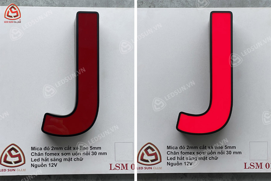 chữ mica chân fomex