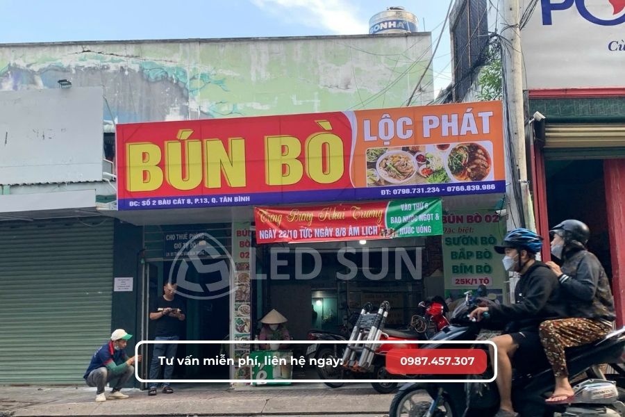 làm bảng hiệu Hiflex Quận Bình Thạnh