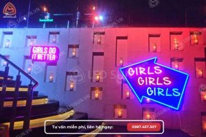 LED Neon sign ngoài trời trang trí mặt tiền tòa nhà, mái hiên, chống chịu thời tiết