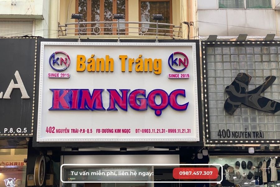 bảng hiệu alu chữ nổi