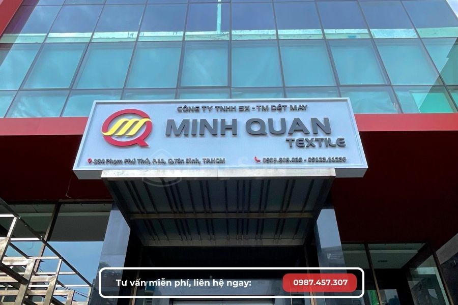 bảng hiệu alu chữ nổi