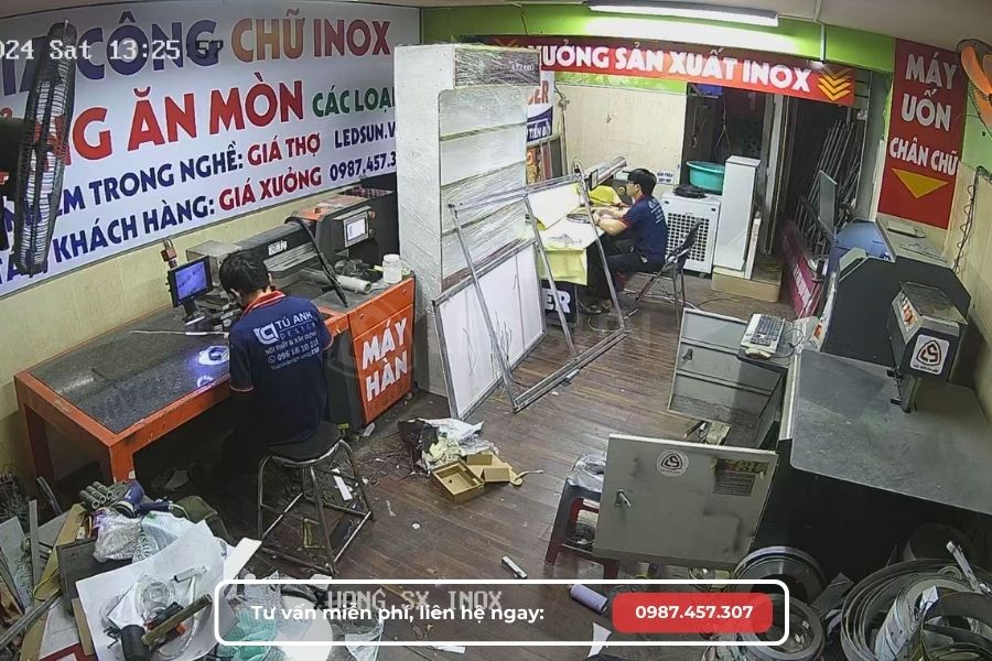 gia công chữ inox 