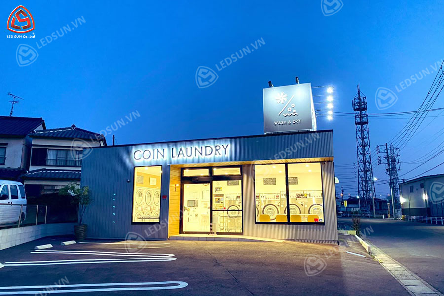 bảng hiệu giặt sấy