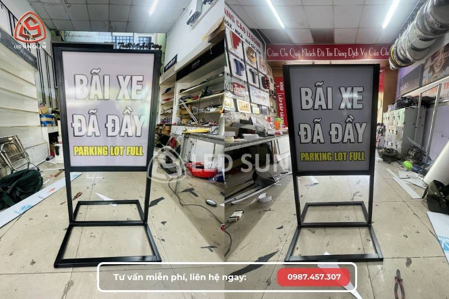 bảng đứng mica quảng cáo
