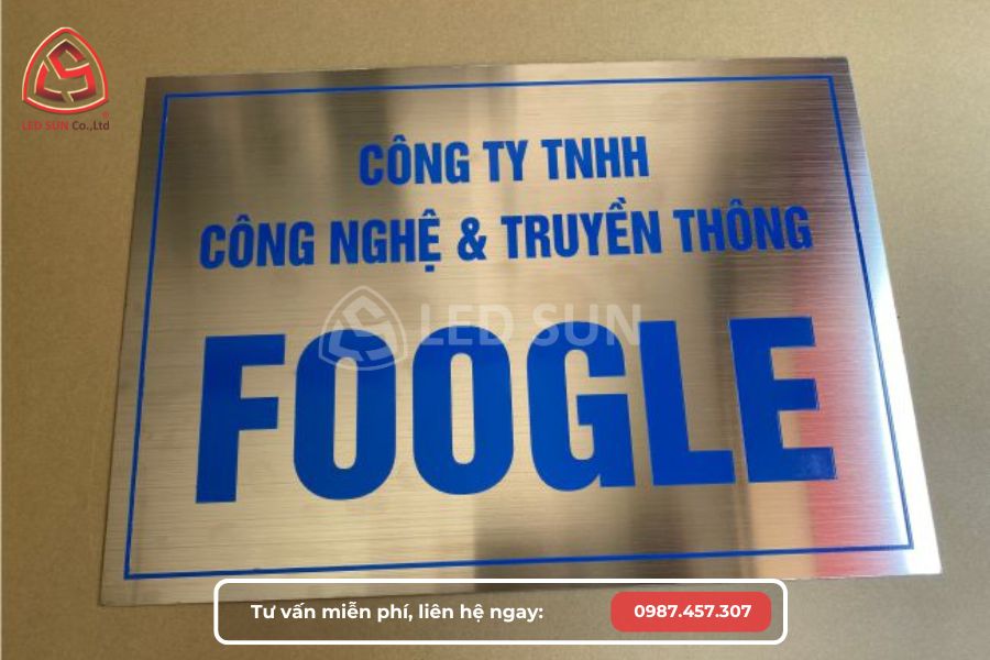 Biển số nhà inox ăn mòn