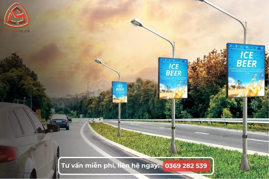 Màn hình LED chỉ dẫn ngoài trời lắp đặt dọc tuyến đường